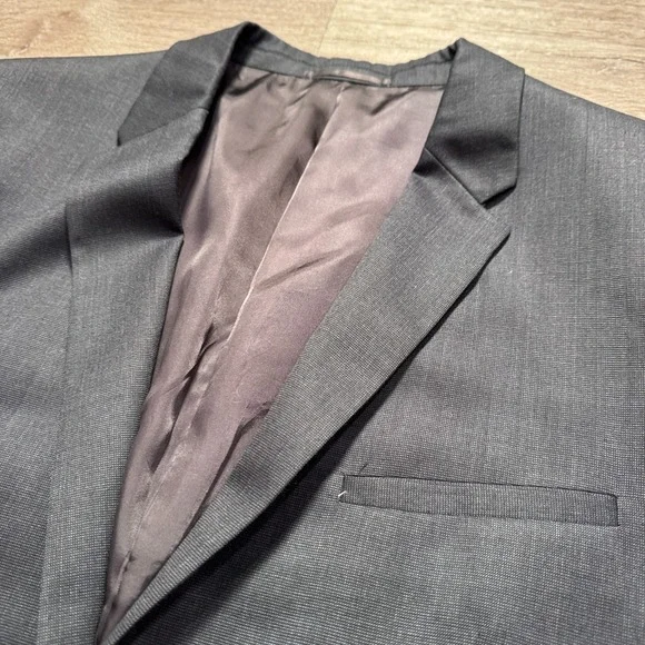 Theory Sport Coat Mens 42 R Gray Modern 2 Button Blazer Jacket Lined Performance